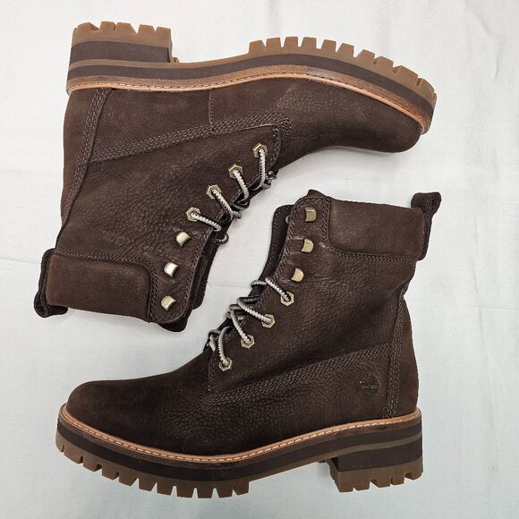 TIMBERLAND Courmayeur Valley 6-inch Hiking Boots A23UY Brown Women's Size 9 - Picture 7 of 10